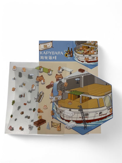 Cruise Market Animal 3D DIY Scene Sticker Set I Creative Stickers | DIY Manual Miniature Scene Decoration | 3D Three-Dimensional Landscaping